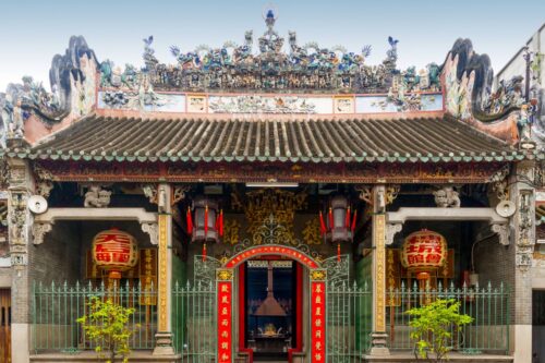 Tempio nel quartiere Cholon di Ho Chi Minh City